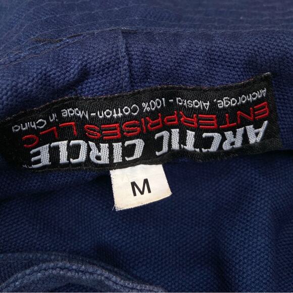 Vintage‎ Alaska Bucket Hat Tracker Sun Chin Strap - Picture 5 of 5